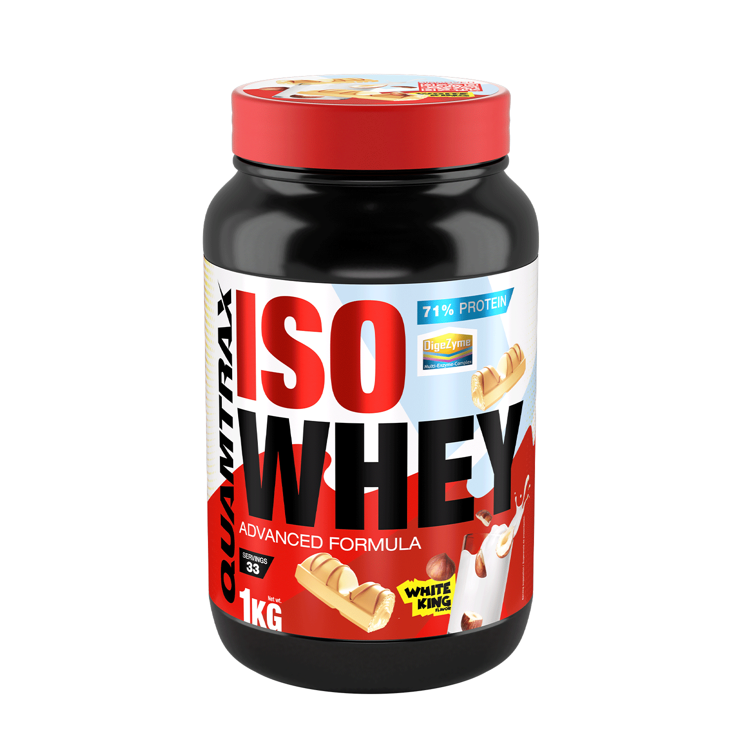 Iso Whey 1 kg. White king