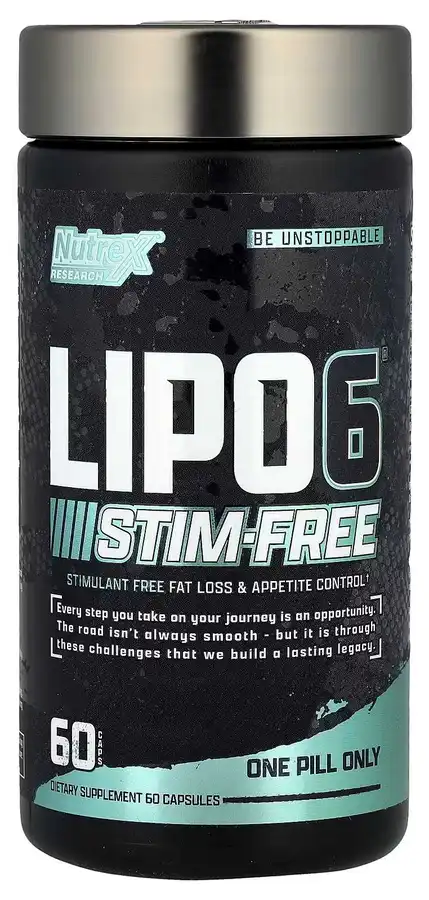 Lipo 6 Black STIM-FREE 60 ct