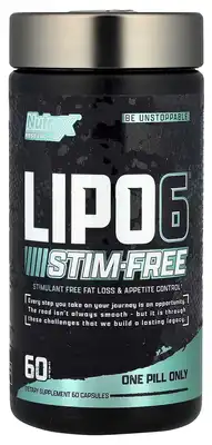 Lipo 6 Black STIM-FREE 60 ct